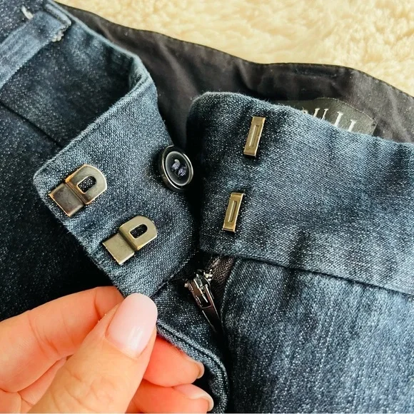 Eloquii dark wash mid rise cropped jeans - Picture 6 of 7